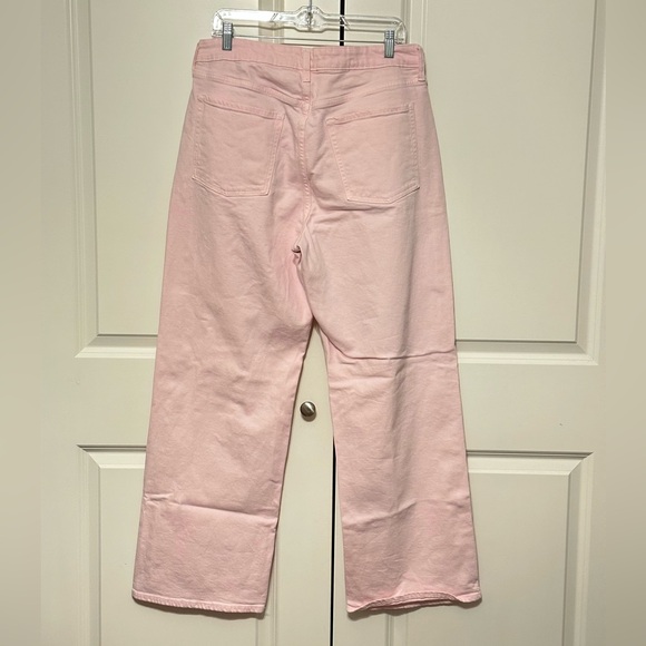 Old Navy Pink Wide Leg Jeans - Picture 2 of 2